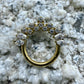 Ring/Clicker Titan 1.2mm mit Zirkonia Marquise 8mm