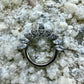 Ring/Clicker Titan 1.2mm mit Zirkonia Marquise 8mm