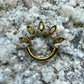 Ring/Clicker Titan 1.2mm mit hohlem Marquise und Zirkonia 8mm