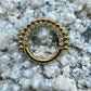 Ring/Clicker Titan 1.2mm mit Zirkonia und Dots 8mm