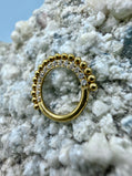 Ring/Clicker Titan 1.2mm mit Zirkonia und Dots 8mm