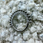 Ring/Clicker Titan 1.2mm mit Zirkonia und Dots 8mm