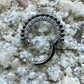 Ring/Clicker Titan 1.2mm mit Zirkonia und Dots 8mm