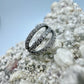 Ring/Clicker Titan 1.2mm dreifach mit Zirkonia Außenseite 8mm