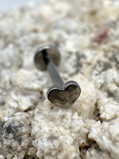 Labret Titan 1.2mm mit Herz 3mm