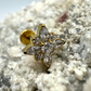 Labret Titan 1.2mm mit Zirkonia-Sternblume 8mm