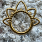 Ring/Clicker Titan 1.2mm floral 8mm
