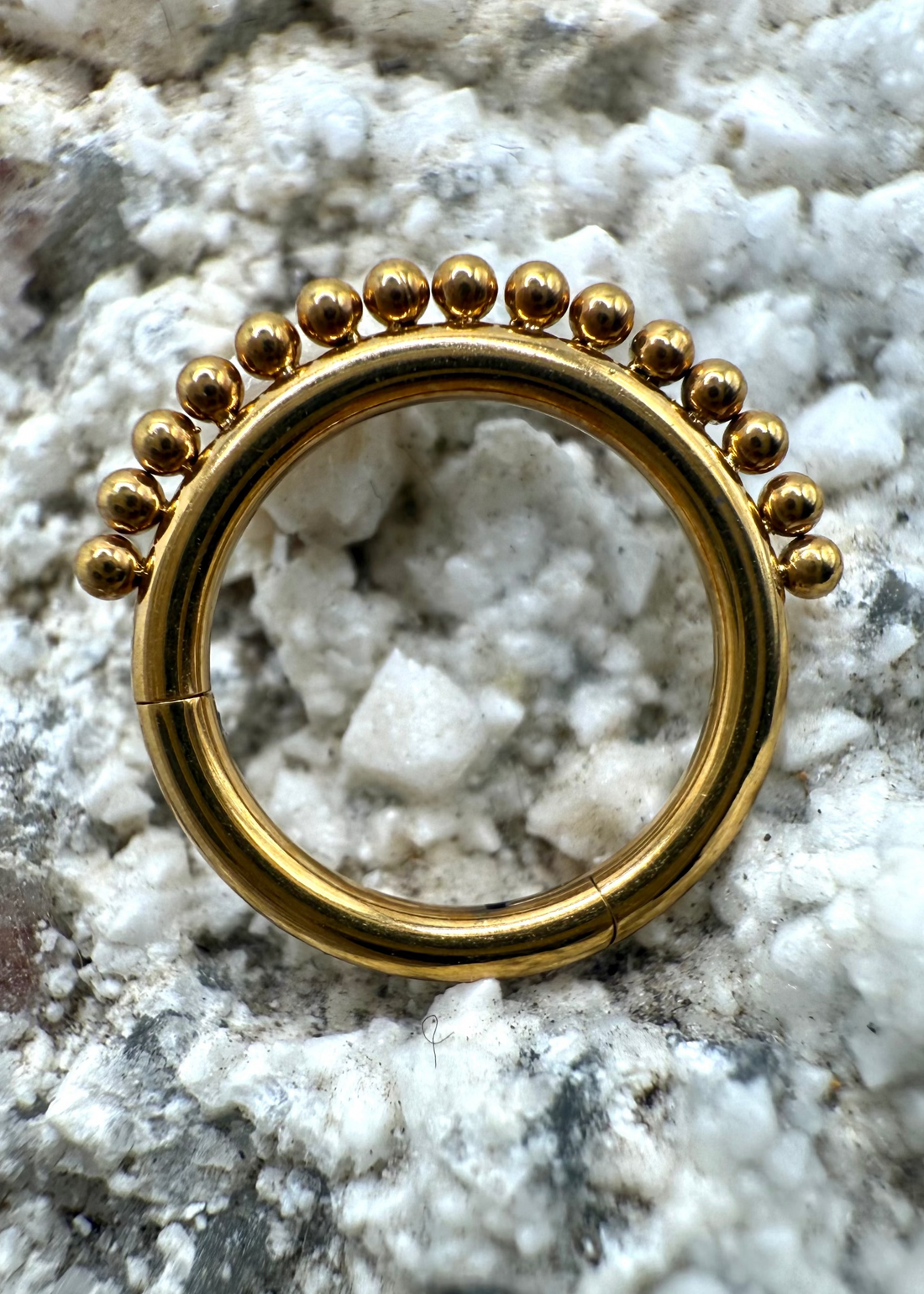 Ring/Clicker Titan 1.2mm mit Dots 8mm