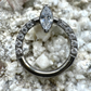 Ring/Clicker Titan 1.2mm mit Zirkonia-Tropfen 8mm