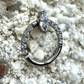 Ring/Clicker Titan 1.2mm mit Zirkonia-Tropfen 8mm