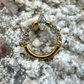 Ring/Clicker Titan 1.2mm mit Zirkonia-Tropfen 8mm