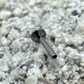 Labret Titan 1.2mm mit Fünffach Zirkonia-Marquise 12mm
