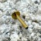 Labret Titan 1.2mm mit Dreifach Zirkonia-Marquise mit Dots 10mm
