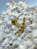 Labret Titan 1.2mm mit Sichel-Dots 8mm