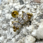 Labret Titan 1.2mm mit Dreifach Zirkonia-Marquise mit Dots 10mm