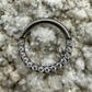 Ring/Clicker Titan 1.2mm mit Zirkonia Vorne