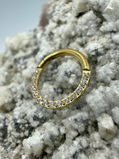 Ring/Clicker Titan 1.2mm mit Zirkonia Vorne